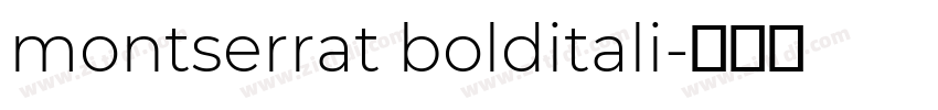 montserrat bolditali字体转换